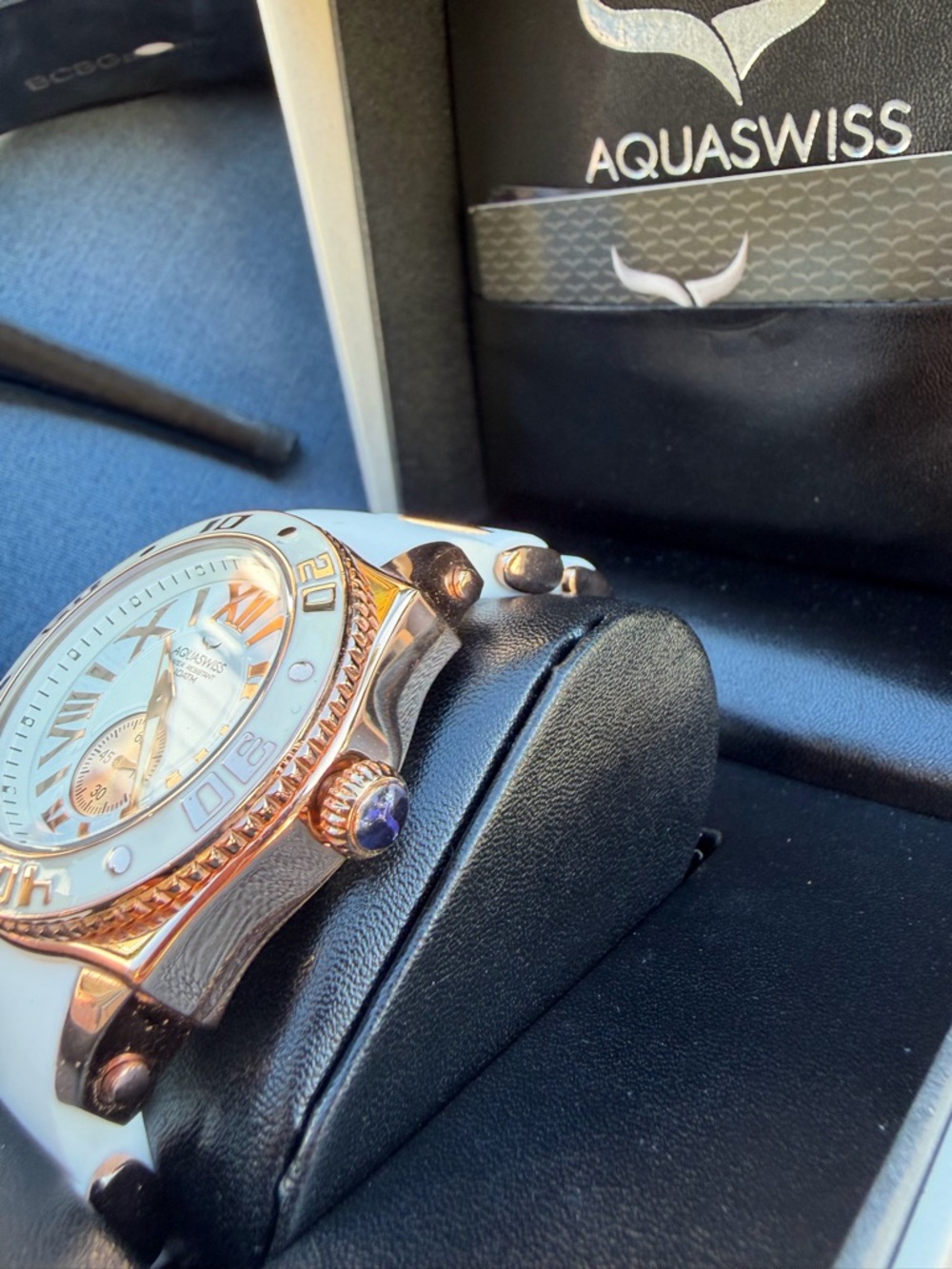 Aquaswiss White and Rose Gold Sport Watch - Picture 5 of 9